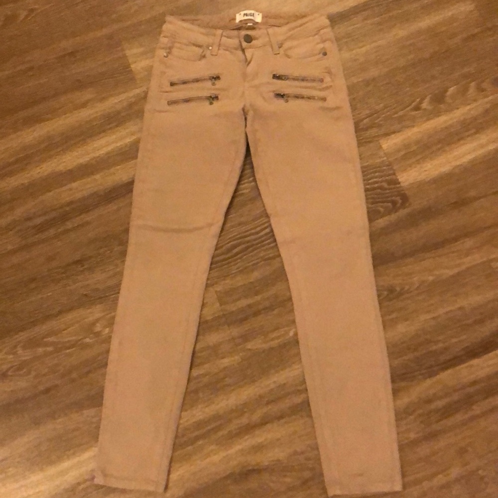 Paige tan jeans